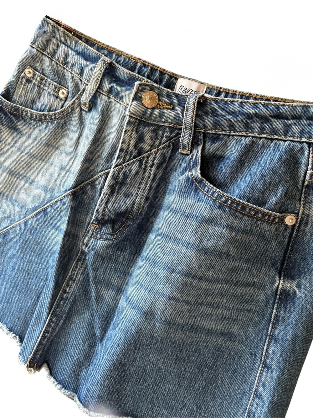Princess Polly Jellicoe Spliced Multi Wash Denim Skirt - Picture 5 of 10